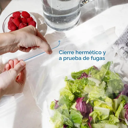 Vista 3 de Bolsas de polietileno de plástico transparente con cierre de 4 x 5 pulgadas