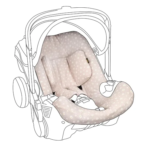 Vista 9 de UKJE Funda compatible con asiento de automóvil y cochecito Doona, cumple con la norma CPSC, protector de asiento de automóvil, forro de asiento