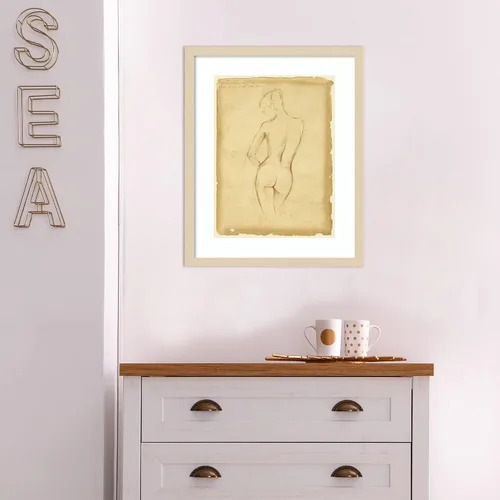 Vista 4 de Amanti Art Lienzo decorativo para pared, 21 x 17 pulgadas, figura antigua personalizada de estudio II por Ethan Harper, arte de pared de gente