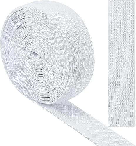 Vista 12 de GORGECRAFT Cinta elástica de silicona antideslizante de 5 yardas de 1 pulgada de ancho, banda de agarre elástica de goma, correas elásticas
