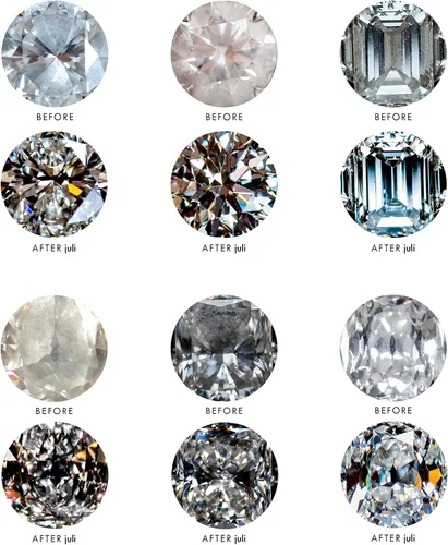Vista 7 de JULI Limpiador de anillos de diamante Cepillo de limpieza de joyas Sonic Diamond Suave, portátil