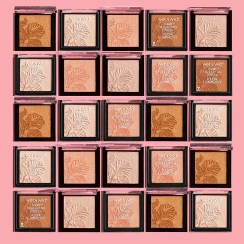 Vista 7 de wet n wild MegaGlo - Polvo resaltador, maquillaje iluminador, brillo brillante, tiempo de floración de oro rosa rosa Bloom Time