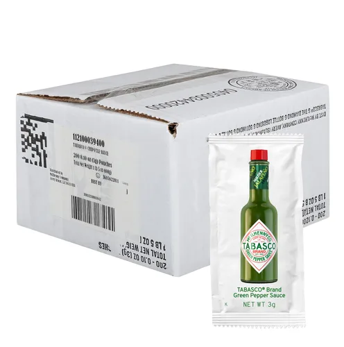 Vista 10 de TABASCO Brand Chipotle - Salsa de pimiento picante, salsa picante media, paquetes de salsa picante de una sola porción, ahumada y suave, fácil