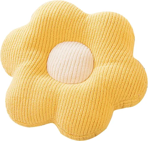 Vista 7 de HANDKEI Almohada transpirable con forma de flor, cojín para silla, cojín de suelo de flores, decoración encantadora de habitación, almohada cómoda