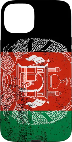 Vista 9 de iPhone 11 Pro Max Grunge bandera de Afganistán Vintage South Asia Pashto Dari estuche de regalo