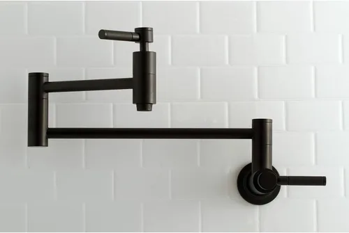 Vista 2 de Kingston Brass KS8100DKL Kaiser - Llenador de ollas, negro mate, 20 x 2,63 x 2,63 pulgadas