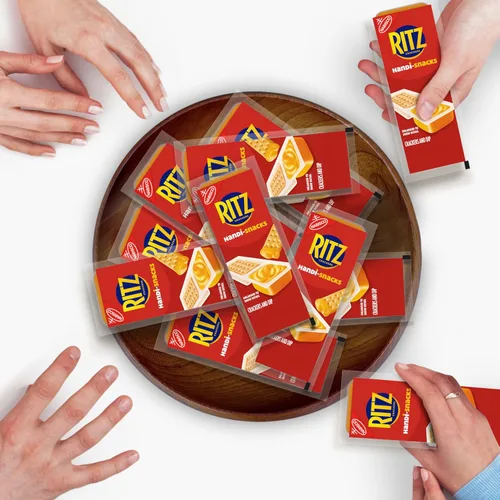 Vista 7 de Handi-Snacks RITZ Crackers 'N Cheesy Dip Paquetes de Aperitivos, Aperitivos Escolares, 20 Paquetes de Aperitivos