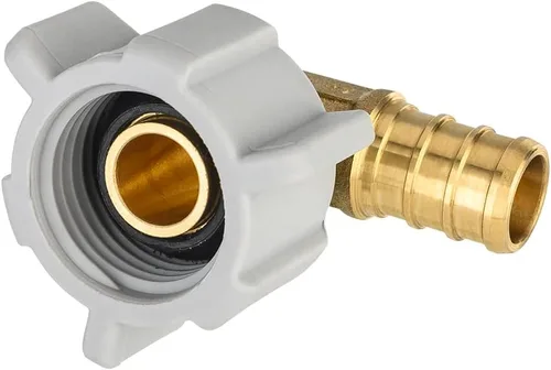 Vista 8 de EFIELD Pex - Juego de 2 accesorios de engarzado de latón para púas de latón con codo giratorio NPT de 1/2 pulgada Pex de 1/2 pulgada x 1/2 pulgadas