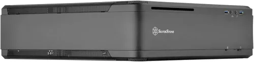 Vista 2 de SilverStone Technology Fortress Z Aluminio Unibody Mini-ITX/DTX - Carcasa para computadora SFX con elevador PCI-E y ventiladores personalizados