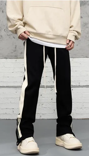 Vista 19 de Pantalones deportivos de gamuza sintética para mujer, pantalones de baile acampanados para hombre