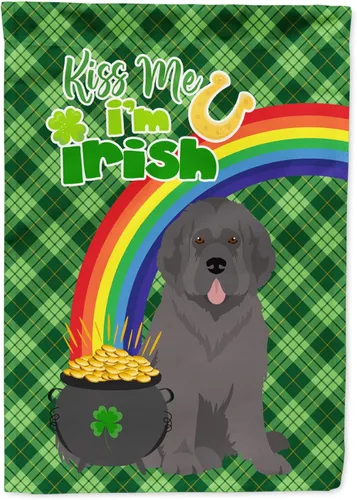Vista 187 de Caroline's Treasures WDK4731GF - Bandera decorativa para jardín del día de San Patricio, color negro y tostado, Airedale Terrier, para jardín