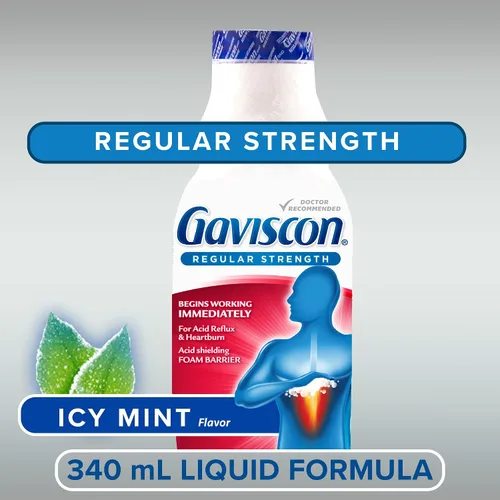 Vista 2 de (CN) Gaviscon - Líquido calmante ICY Mint, Gaviscon Liquide Apaisant Menthe Glacee