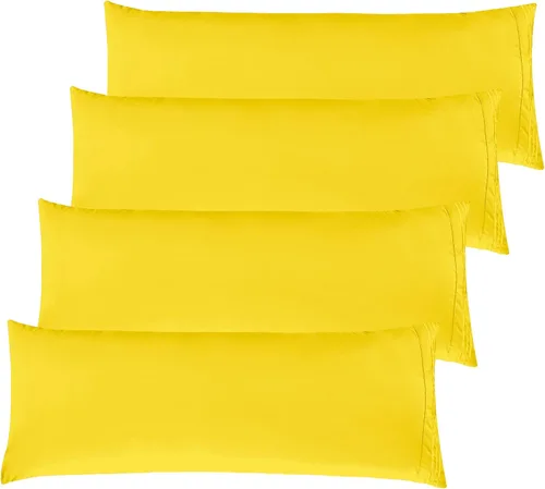 Vista 24 de Elegant Comfort Fundas de almohada sólidas de microfibra de alta calidad hotelera, tejido suave, resistente a las arrugas y a las manchas, fácil