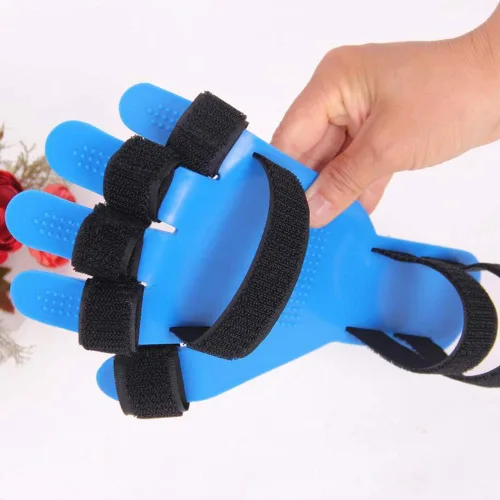 Vista 2 de Férula para dedos Separador de dedos Puntos ortopédicos Mano Muñeca Entrenamiento Ortesis Dispositivo de Ortesis Soporte Flex Spasm Tabla