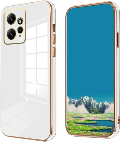 Vista 12 de Compatible con Redmi Note 12 4G Funda Silicona Rosa, Chapado para Xiaomi Redmi Note 12 4G Funda de teléfono a prueba de golpes Funda delgada y suave
