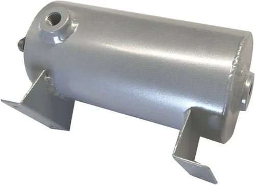 Vista 5 de Universal 1.4L Aluminio Expansión Llenar Tanque Refrigerante Depósito de Refrigerante Estilo Redondo Plata