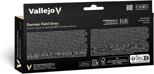 Vista 2 de Vallejo Conjunto de uniforme gris campo alemán, 0.6 fl oz