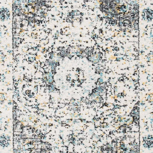 Vista 6 de SAFAVIEH Evoke Collection EVK220B Medallón oriental shabby chic de 2'2" x 4', color gris/dorado, no desprende pelusa, alfombra de acento para sala
