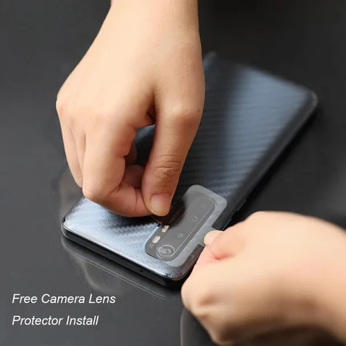 Vista 3 de Ibywind Protector de pantalla para Mi Note 10 Lite (2 unidades), película de TPU flexible, con 1 protector de lente de cámara, 1 película trasera