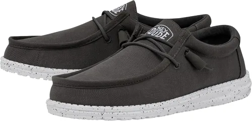Vista 4 de Hey Dude Wally Slub - Zapatos con puntera de mocasín para hombre