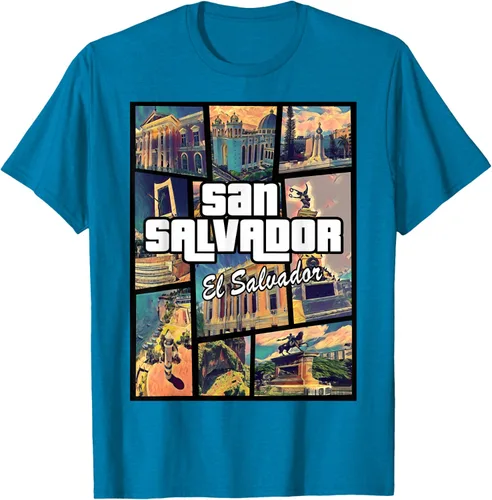Vista 8 de Camiseta Orgullosa de San Salvador Capital El Salvador