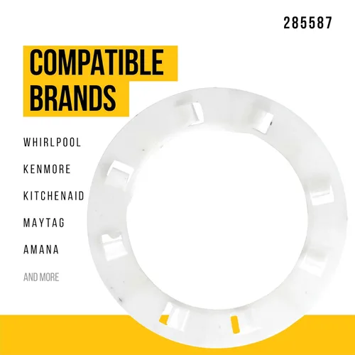 Vista 2 de PartsBroz 285587 Arandela de empuje – Compatible con lavadora Whirlpool Kenmore KitchenAid Maytag – Reemplaza AP3094463 285587VP 3350389 AH334562