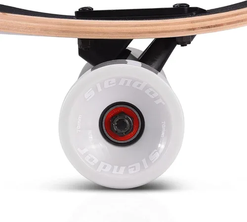Vista 8 de Slendor - patineta longboard de madera de arce (42.0 in), para freestyle, curvatura cóncava