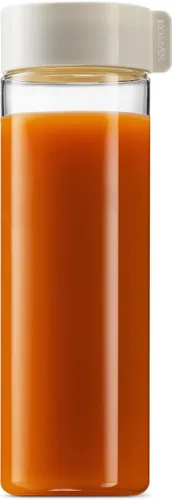 Vista 8 de Komax Botellas de jugo reutilizables, juego de 6 unidades de 18.5 onzas, plástico de alta calidad sin BPA, inastillables, a prueba de fugas, aptas