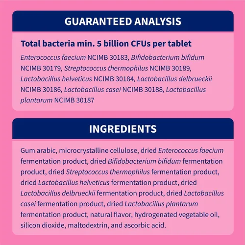 Vista 7 de Nutramax Probióticos Proviable para perros, Suplemento diario de salud digestiva con múltiples cepas de bacterias, probióticos para perros más