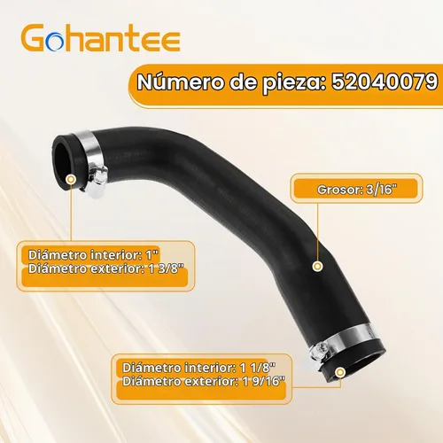 Vista 3 de gohantee Kit de Manguera de Relleno de Combustible y Manguera de Ventilación Compatible con Jeep Wrangler YJ 1987-1995 Tanque de Plástico de 20