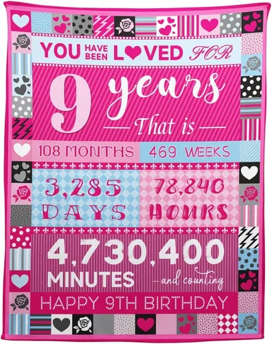 Vista 20 de YISUMEI Pink Love Rose Elements - Manta de cumpleaños para niña de 2 años, 50 x 60 pulgadas, moderna, multiusos, lavable a máquina