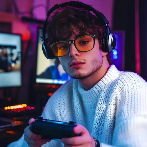 Vista 2 de Lentes de luz azul para mujeres y hombres 99% de bloqueo de luz azul para computadora, juegos, televisión, pantalla de teléfono, marco cuadrado