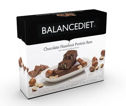 Vista 16 de BalanceDiet™ Barra de proteínas 0.53 oz de proteína Bajo en carbohidratos Caja de 7 barras (nuez de caramelo)