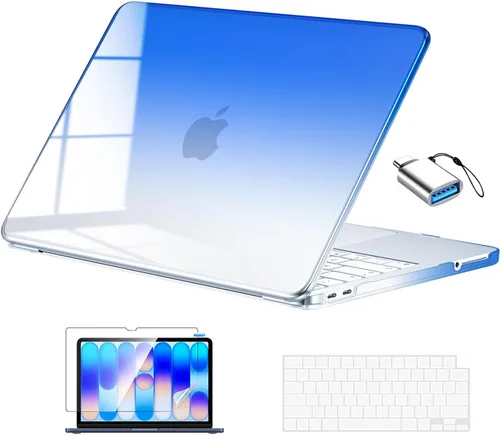 Vista 16 de EooCoo Funda para MacBook Neo de 13 pulgadas modelo A3404 2026 con chip A18 Rubor de cristal