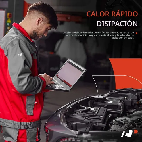 Vista 4 de Condensador de aire acondicionado A-Premium compatible con Mazda