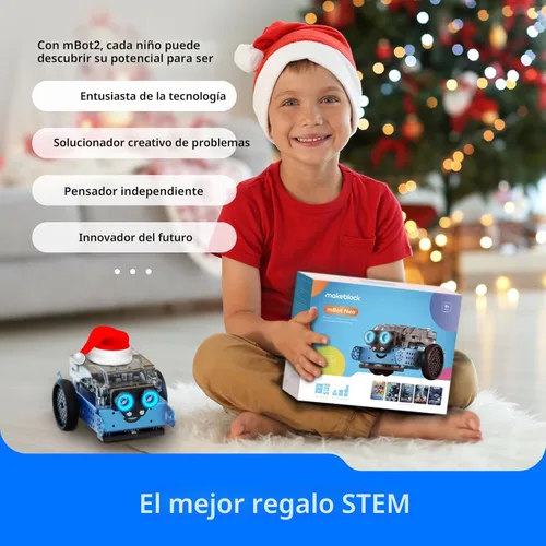 Vista 7 de Makeblock mBot2 Robot de Codificación para Niños, Soporte de Aprendizaje AI con Programación Scratch y Python, Kit de Robótica para Niños de 8 a 12