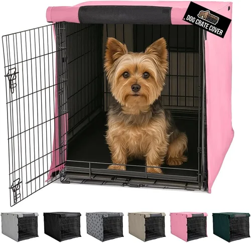 Vista 17 de GORILLA GRIP - Fundas para jaula de perro, cubierta de alambre para perrera Compatible con jaulas para perros de Amazon Basics, cubierta