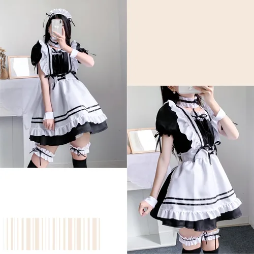 Vista 3 de Maid Suit - Traje de criada de anime para mujer