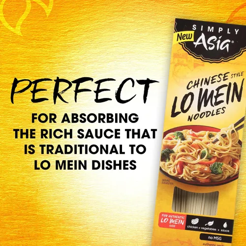 Vista 4 de Simply Asia Lo Mein - Fideos estilo chino, sin MSG, para sopas de fideos fríos, Lo Mei de verduras, pollo lo mein y salteados, 14 onzas