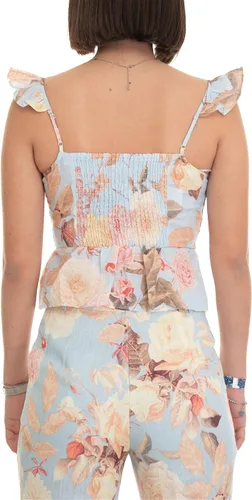 Vista 4 de GUESS Top sin mangas Carine Peplum para mujer
