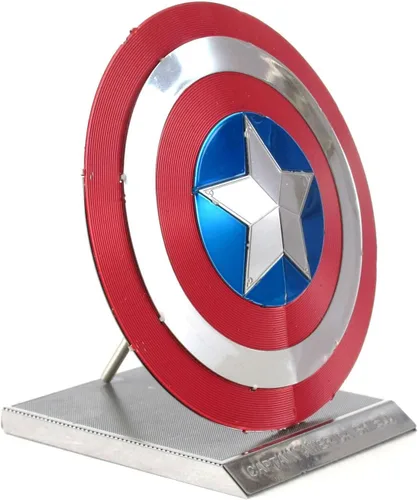 Vista 4 de Fascinations Metal Earth Marvel Captain America's Shield 3D Kit de modelo de metal