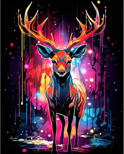 Vista 39 de Tucocoo Kit de pintura por números de lobo colorido, lienzo de 16 x 20 pulgadas, pintura al óleo digital para adultos con pinceles y pigmento Obras