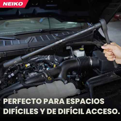 Vista 4 de NEIKO 00248A - Juego de barra de extensión de impacto de 1/2 pulgada, extensión de enchufe de impacto fabricada con acero CrV, juego de extensión