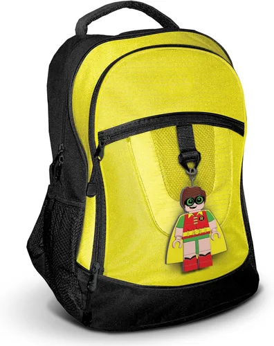Vista 3 de Lego Batman Movie Robin - Etiqueta de silicona para equipajemochila (51751), identifica equipaje para vacaciones de primavera o vacaciones de verano