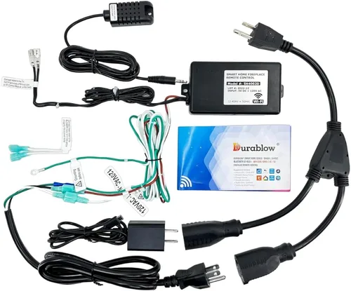 Vista 16 de Durablow TR2001 - Kit de control remoto de encendido y apagado para chimenea de gas con válvula Millivolt o módulo de encendido electrónico, caja
