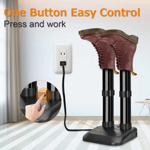 Vista 5 de TRUSTECH Secador de zapatos eléctrico - Secador de botas con control de interruptor, secado rápido y protección contra sobrecalentamiento