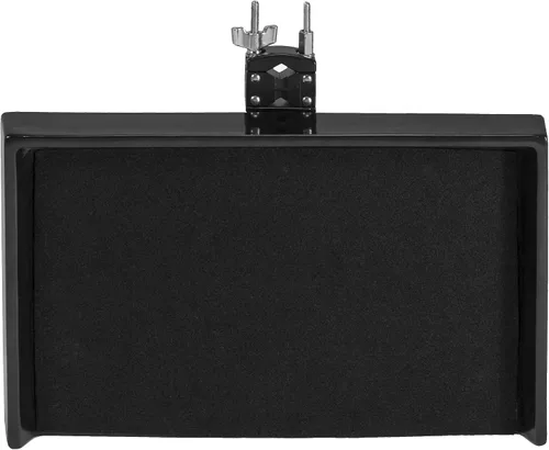 Vista 4 de Mesa de percusión de madera de 16" x 10" con soporte y superficie forrada de fieltro (G-SES)