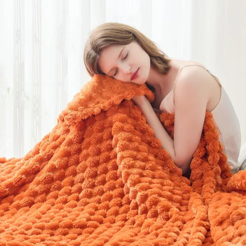 Vista 55 de NEWCOSPLAY Manta de Tiro Súper Suave Aqua Franela Sedosa Premium Forro Polar Jacquard Acanalado 3D Ligero Manta de Cama Uso en Todas las Estaciones