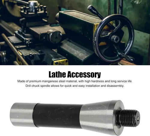 Vista 2 de R8 Drill Chuck Arbor Extension Rod Conecta Taladro Fresado y Taladro Tornos Herramienta de Conversión Conveniente