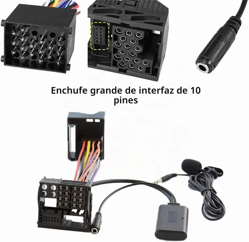 Vista 7 de 5.0 Adaptador AUX de audio compatible con Bluetooth con micrófono, compatible con BMW Serie 3 E46 320i, 320ci, 320cic, 323i, 323ci, 323cic, 325i